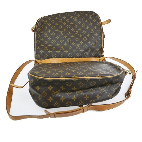 LOUIS VUITTON Saumur 35 Shoulder Bag Monogram Leather BN France M42254 72KC321