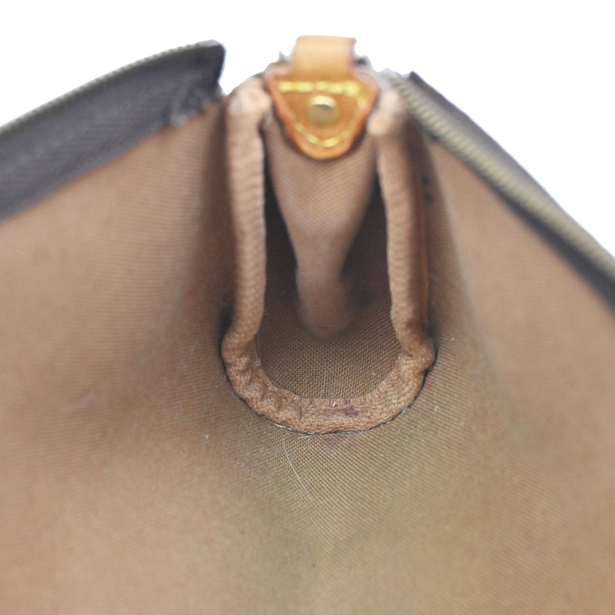 LOUIS VUITTON Logo Eva Chain Shoulder Bag Monogram Leather Brown M95567 16KP046