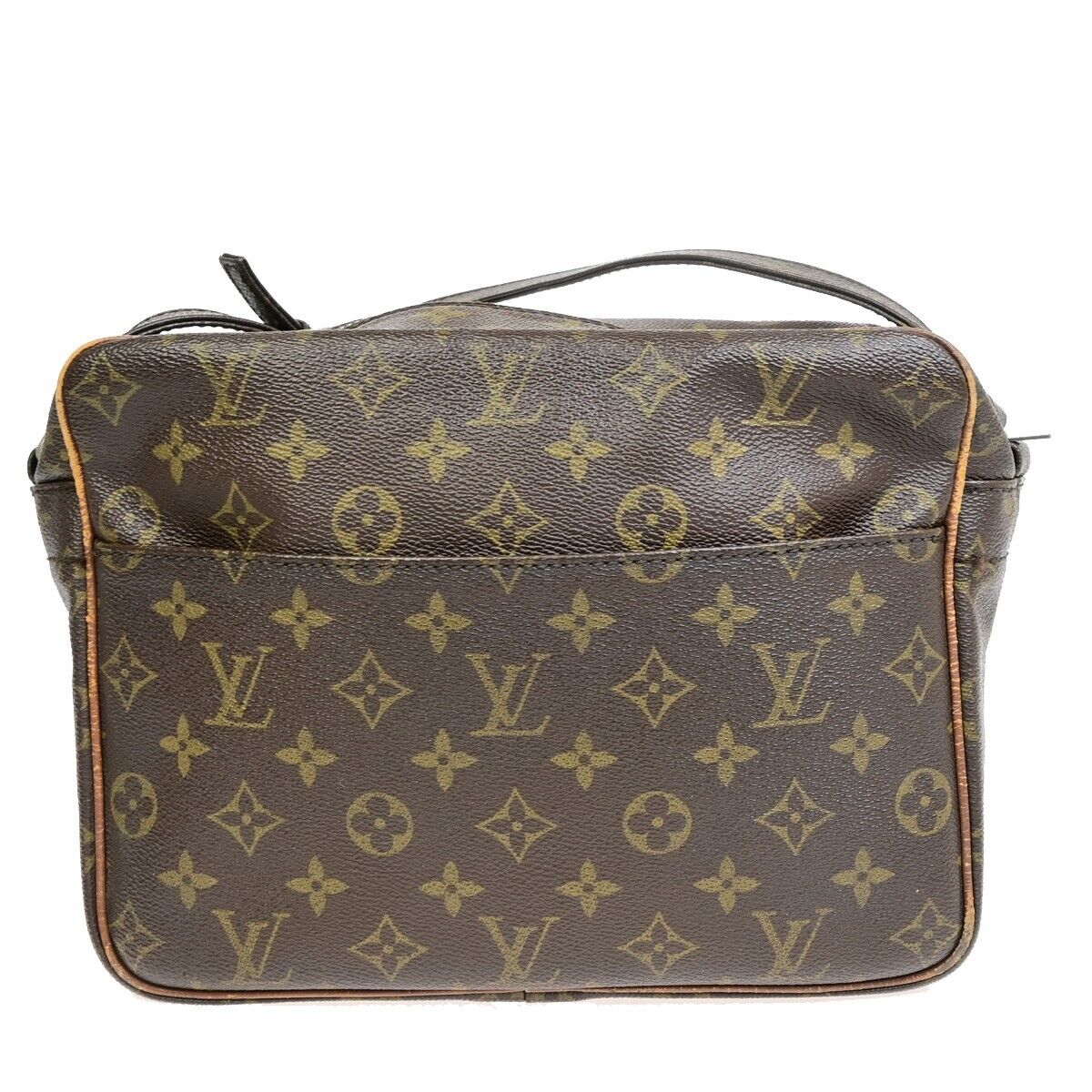 LOUIS VUITTON Nile Crossbody Shoulder Bag Monogram Leather Brown M45244 04ED907