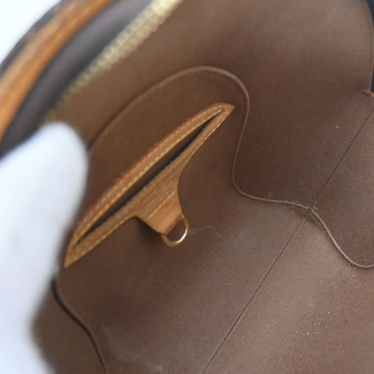 LOUIS VUITTON LV Logo Ellipse PM Hand Bag Monogram Leather Brown M51127 78CA828