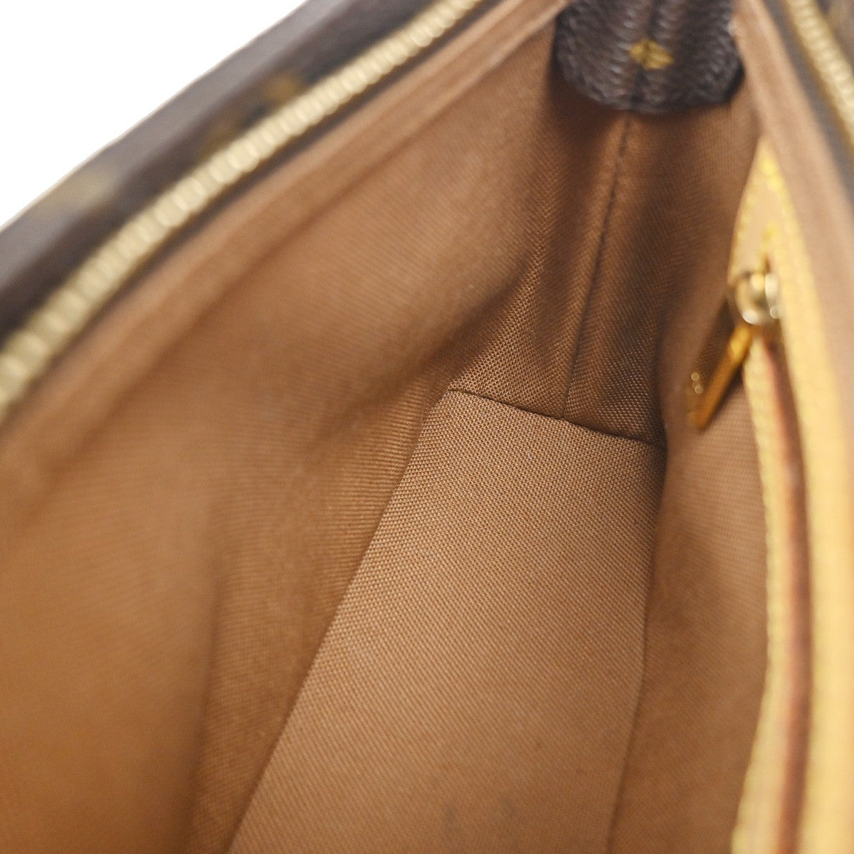 LOUIS VUITTON Logo Trotteur Shoulder Bag Monogram Leather Brown M51240 79YJ146