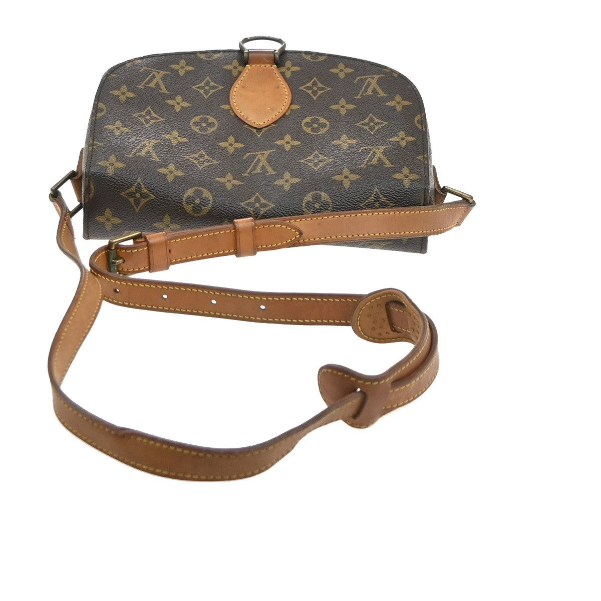 LOUIS VUITTON Saint Cloud GM Shoulder Bag Monogram Leather Brown M51242 39SA149