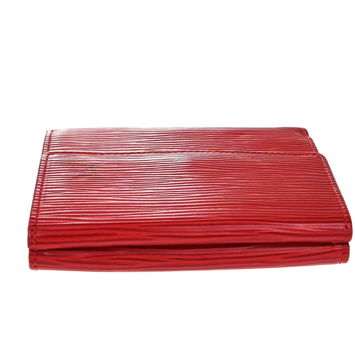 LOUIS VUITTON Porte Monnaie Billet Carte Credit Wallet Epi Red M6348E 07KP383