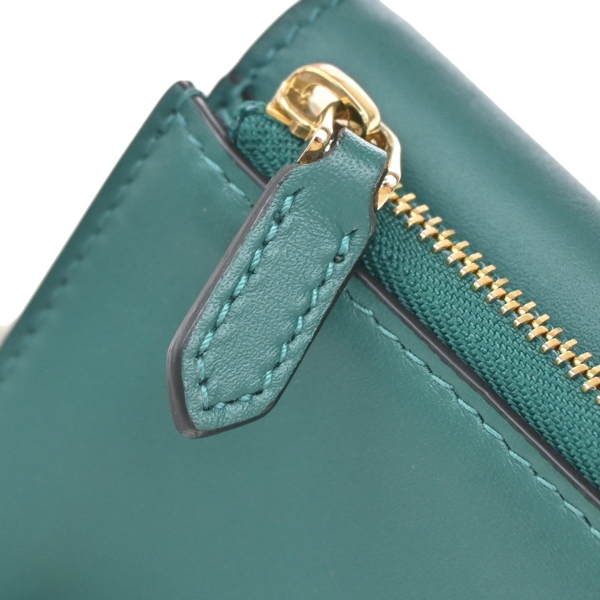 BVLGARI Serpenti Forever Trifold Wallet Leather Green Black snake Italy 39RL447