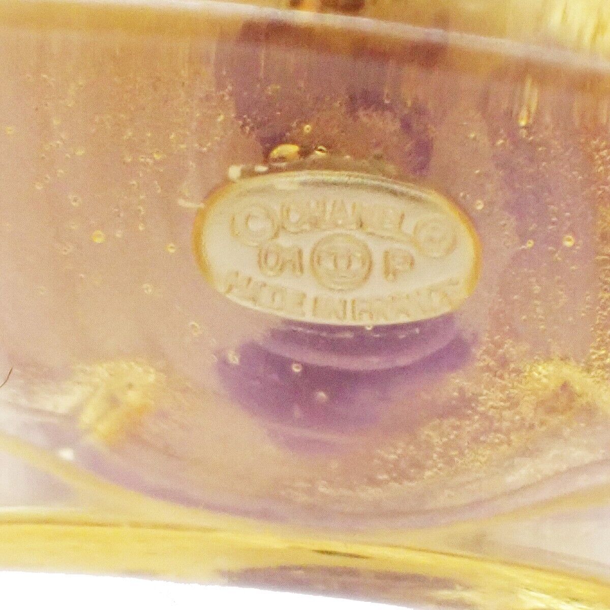 CHANEL Camellia Earrings Studs Bracelet Bangle 2 Set Purple 01P  77RC803