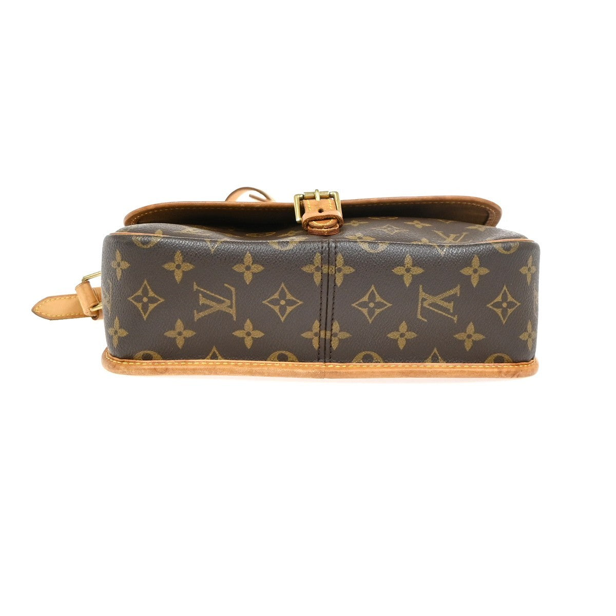 LOUIS VUITTON Sologne Shoulder Bag Monogram Leather Brown France M42250 22YJ164
