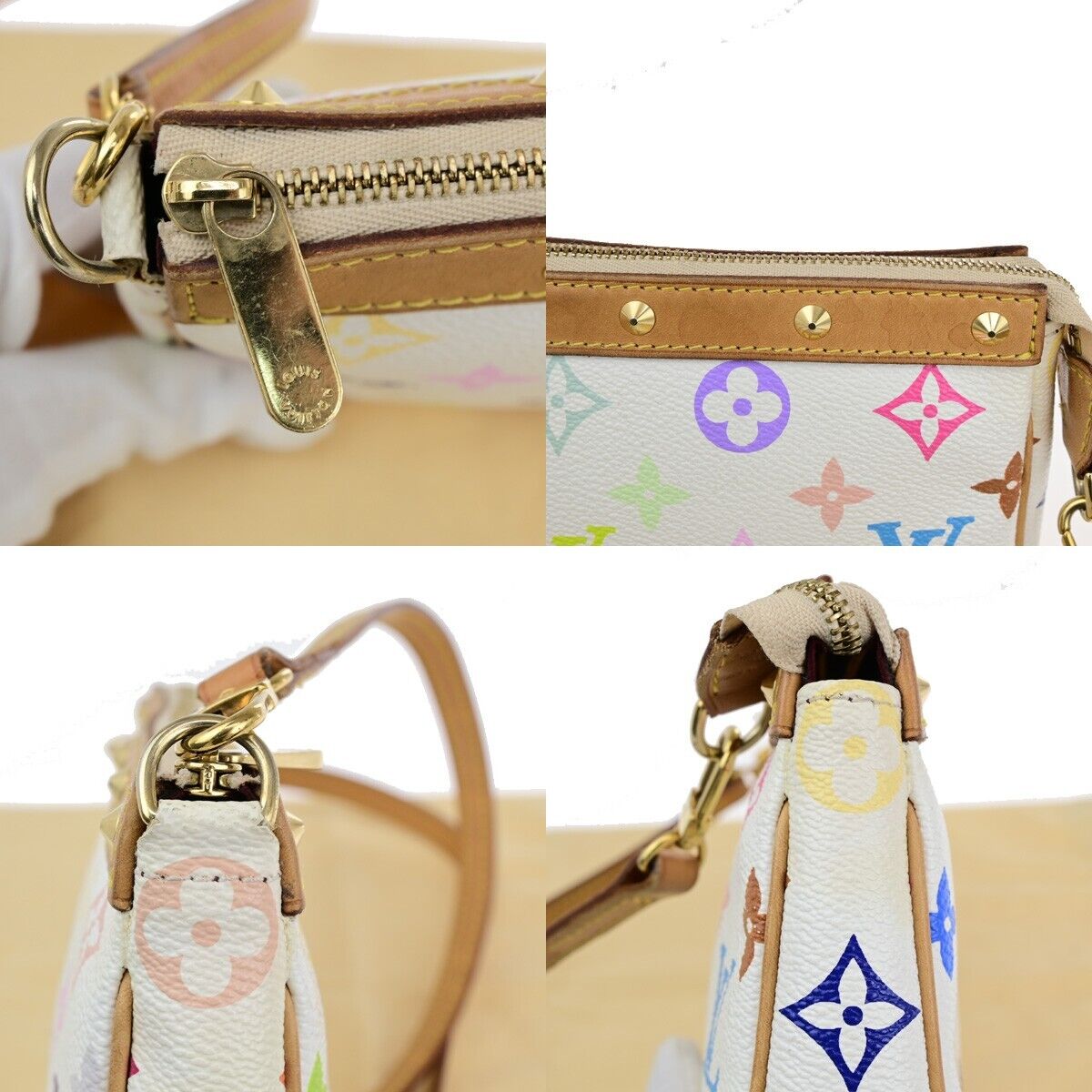 LOUIS VUITTON Pochette Accessoires Shoulder Bag Monogram Multi WE M92649 95EC936