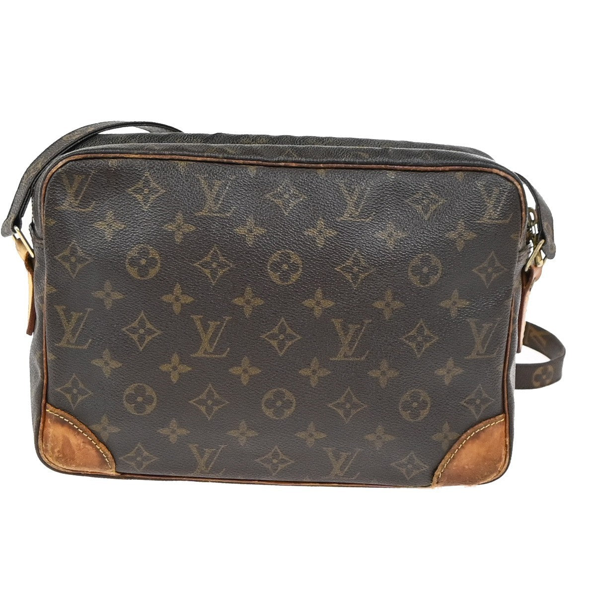 LOUIS VUITTON Nile Crossbody Shoulder Bag Monogram Leather Brown M45244 04YJ069