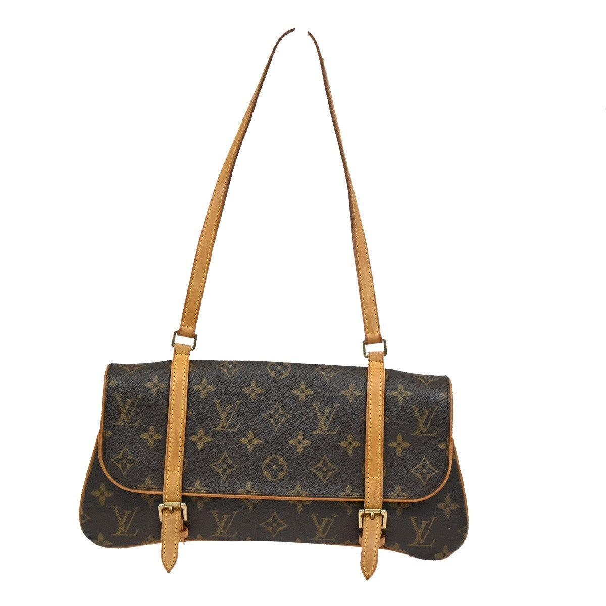 LOUIS VUITTON Marelle Shoulder Bag Monogram Leather Brown France M51157 96DA093