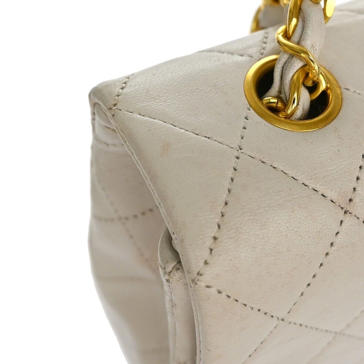 CHANEL CC Logo Matelasse 23 Chain Shoulder Bag Leather WE GHW Vintage 657RH323