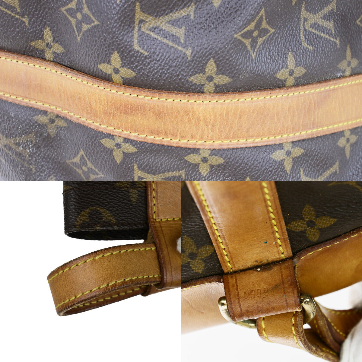LOUIS VUITTON LV Randonnee PM Shoulder Bag Monogram Leather Brown M42243 31YF430