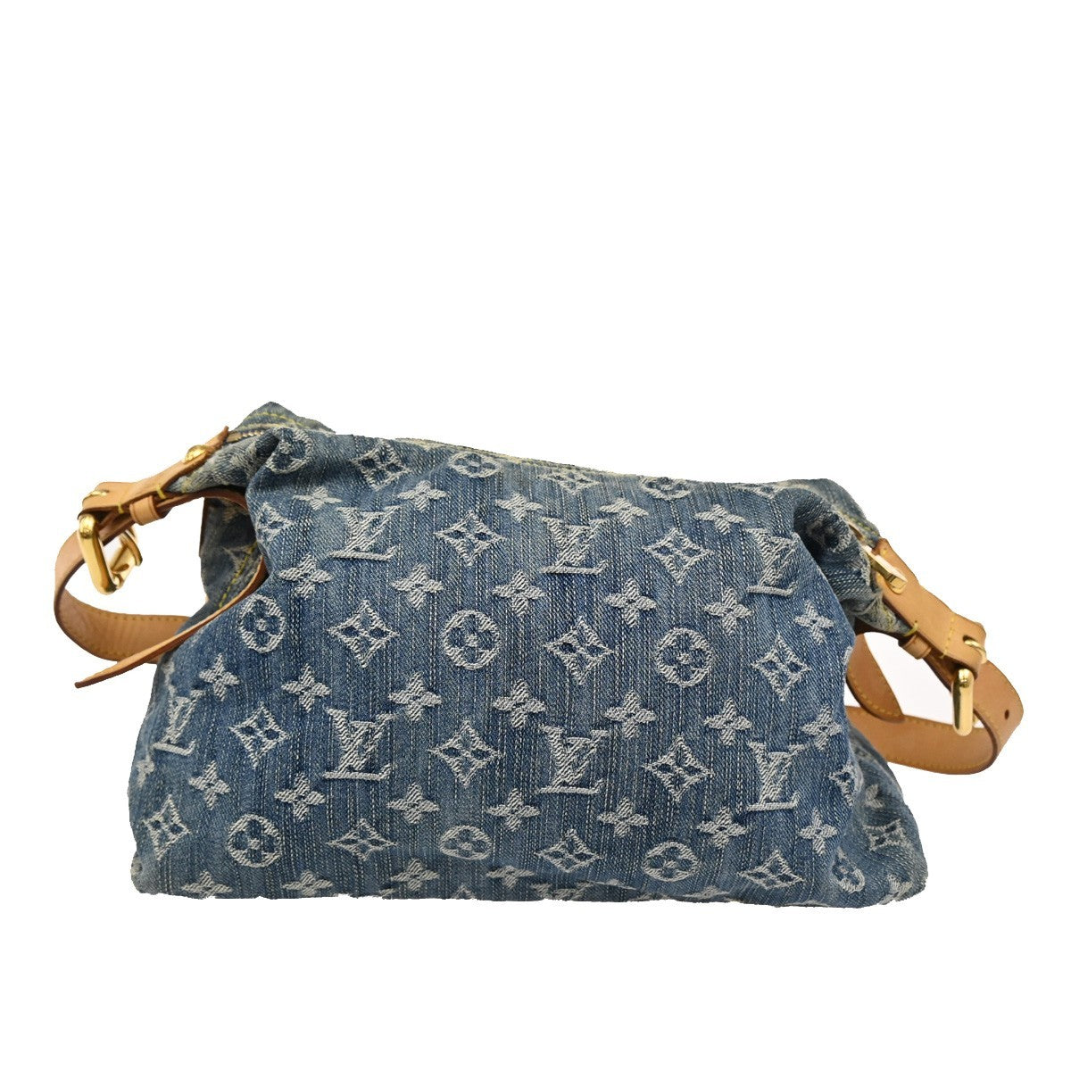 LOUIS VUITTON Buggy PM Shoulder Bag Monogram Denim Leather Blue M95049 49KB529