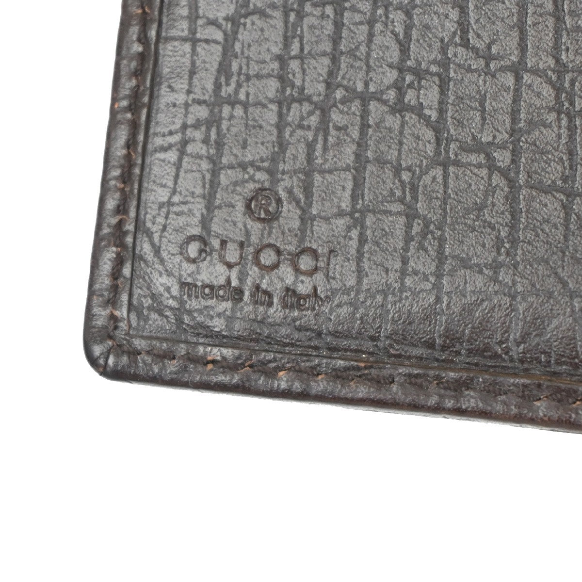 GUCCI Sherry GG Pattern Bifold Wallet Canvas Leather Brown Beige SHW 07TA156