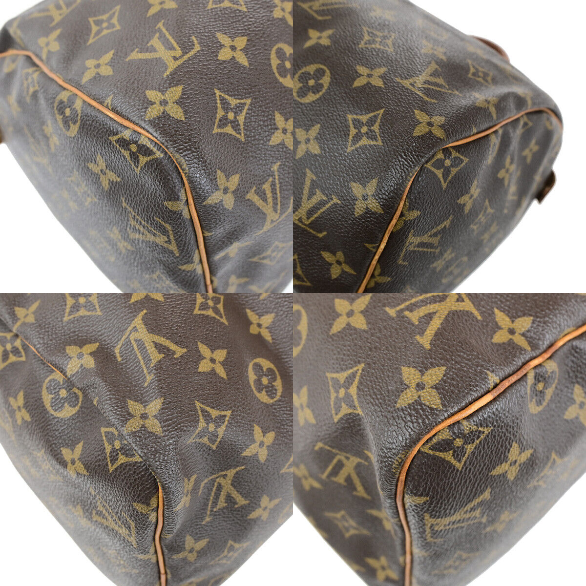 LOUIS VUITTON Speedy 30 Travel Hand Bag Monogram Leather Brown M41526 85SJ485