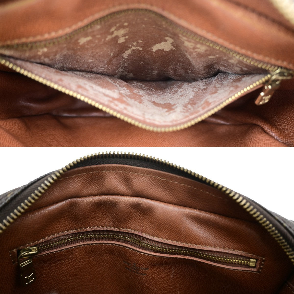 LOUIS VUITTON Jeune Fille PM Shoulder Bag Monogram Leather Brown M51227 38YJ226