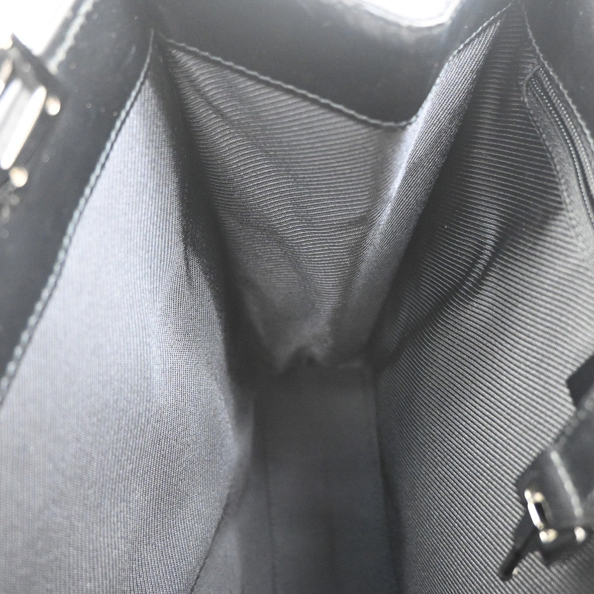 GUCCI Jackie GG Top Handle Tote Hand Bag Canvas Leather Black SHW Italy 30RL903