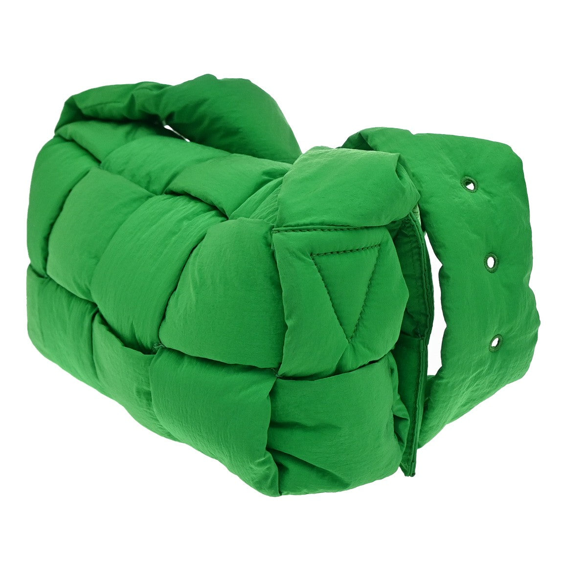 BOTTEGA VENETA Padded Tech Cassette Intrecciato Shoulder Bag Nylon Green 95RL282