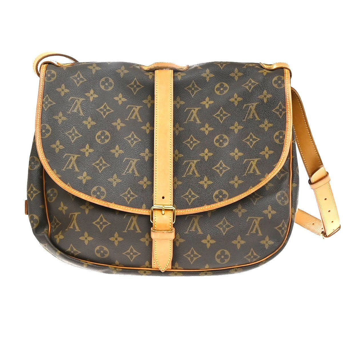 LOUIS VUITTON Saumur 35 Shoulder Bag Monogram Leather BN France M42254 18CA796