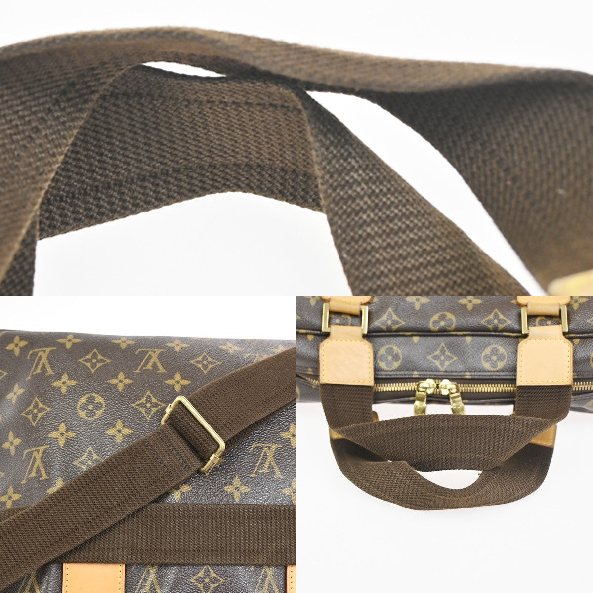 LOUIS VUITTON Sac Bosphore 2Way Hand Bag Monogram Leather Brown M40043 85YH874