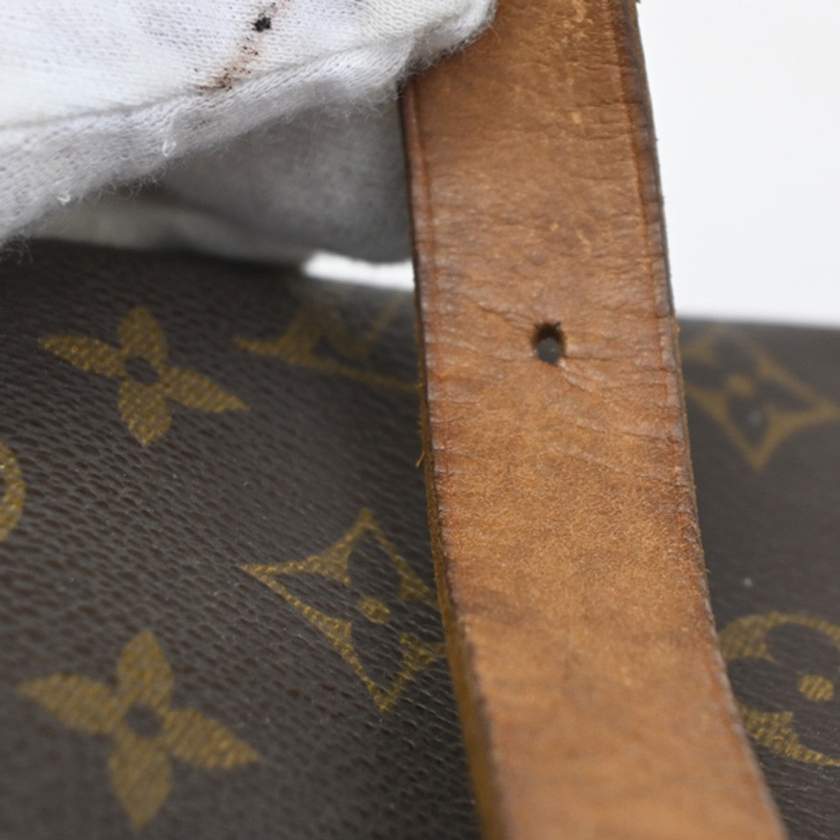 LOUIS VUITTON Cartouchiere GM Shoulder Bag Monogram Leather Brown M51252 62CA544