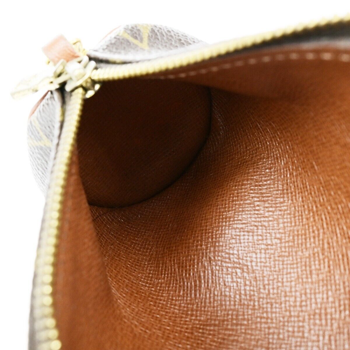 LOUIS VUITTON Logo Papillon Pouch Hand Bag Monogram Leather BN M51380 61ED968