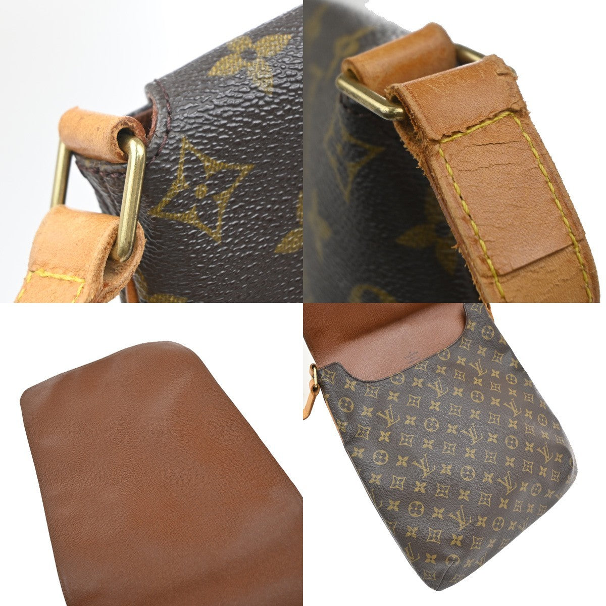 LOUIS VUITTON Musette Shoulder Bag Monogram Leather Brown France M51256 82KP595