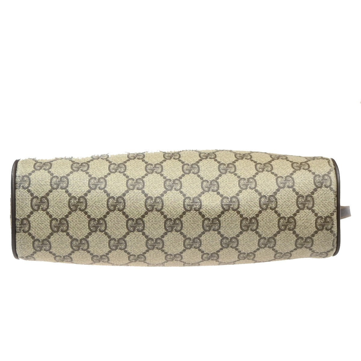 GUCCI Logo GG Pattern Sherry Shoulder Bag PVC Leather Brown Italy 65KP455