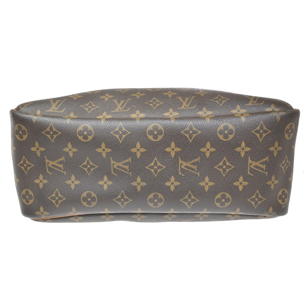 LOUIS VUITTON LV Logo Deauville Hand Bag Monogram Leather Brown M47270 33ZA071