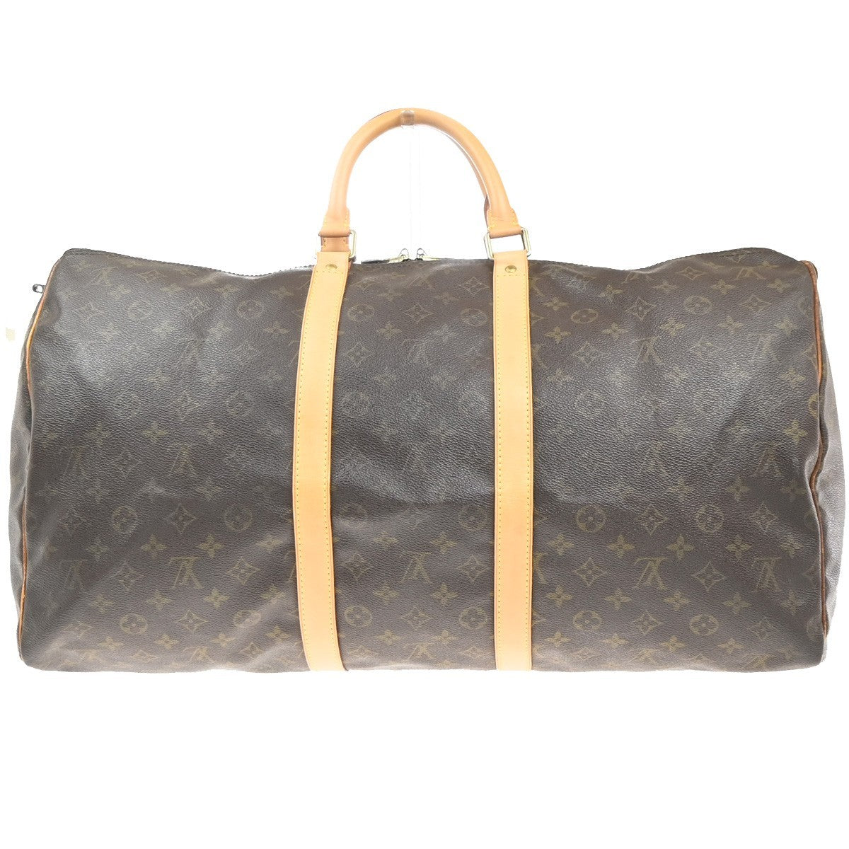 LOUIS VUITTON Keepall 55 Travel Hand Bag Monogram Leather Brown M41424 35RL884