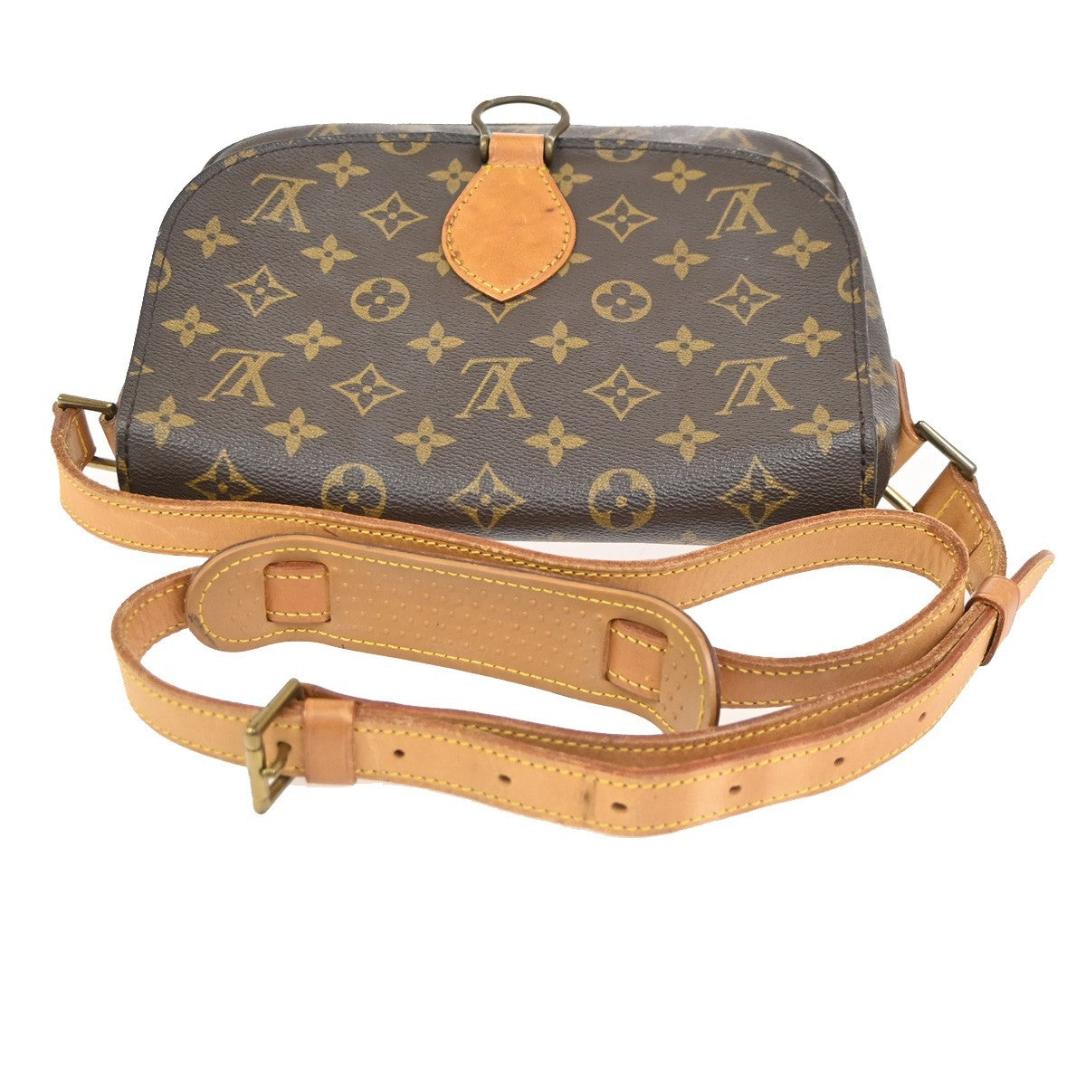 LOUIS VUITTON Saint Cloud GM Shoulder Bag Monogram Leather Brown M51242 86CB008