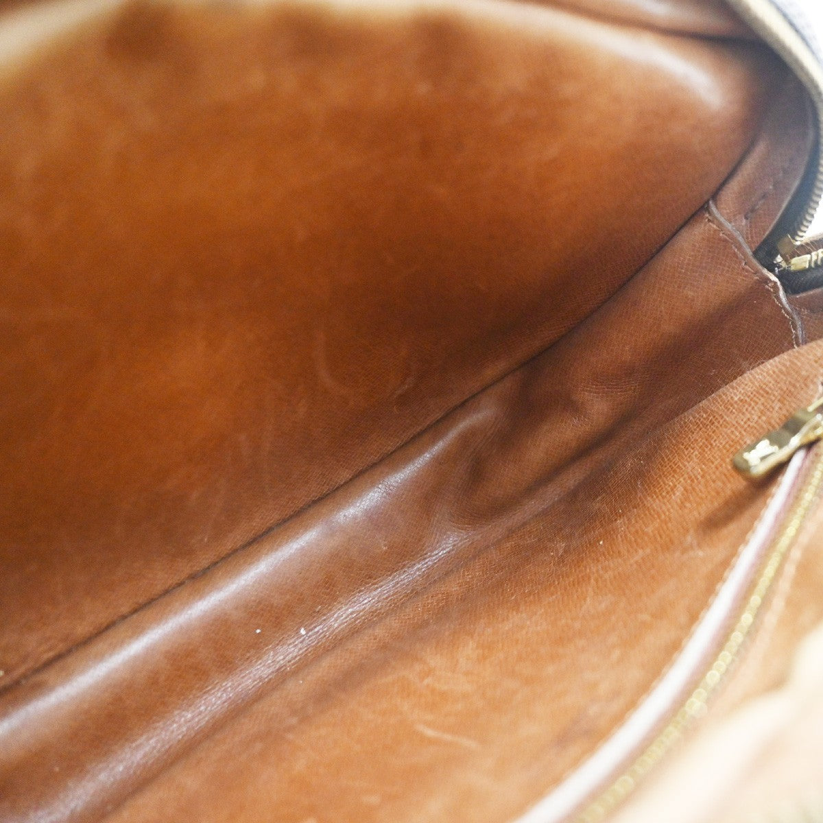 LOUIS VUITTON Jeune Fille PM Shoulder Bag Monogram Leather Brown M51227 61PA071