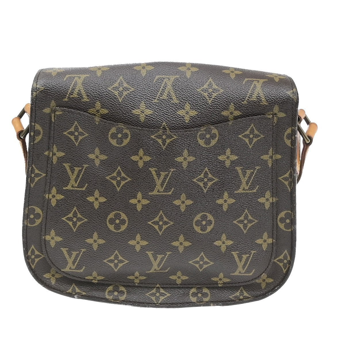LOUIS VUITTON Saint Cloud GM Shoulder Bag Monogram Leather Brown M51242 34MA698