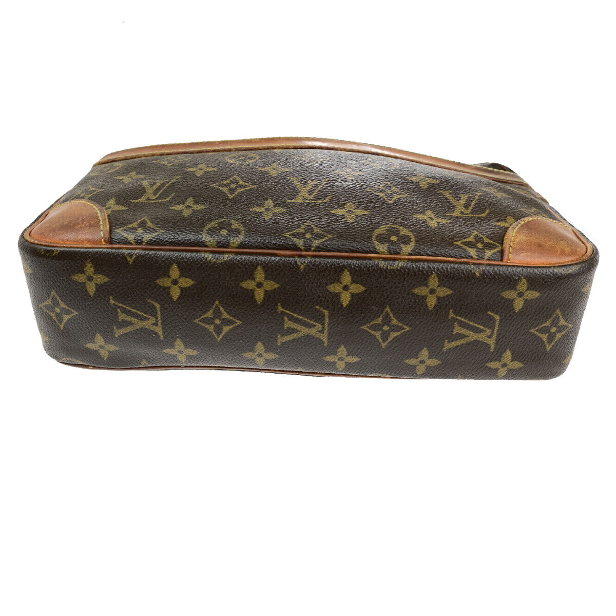 LOUIS VUITTON Compiegne 28 Clutch Hand Bag Monogram Leather Brown M51845 01YG773