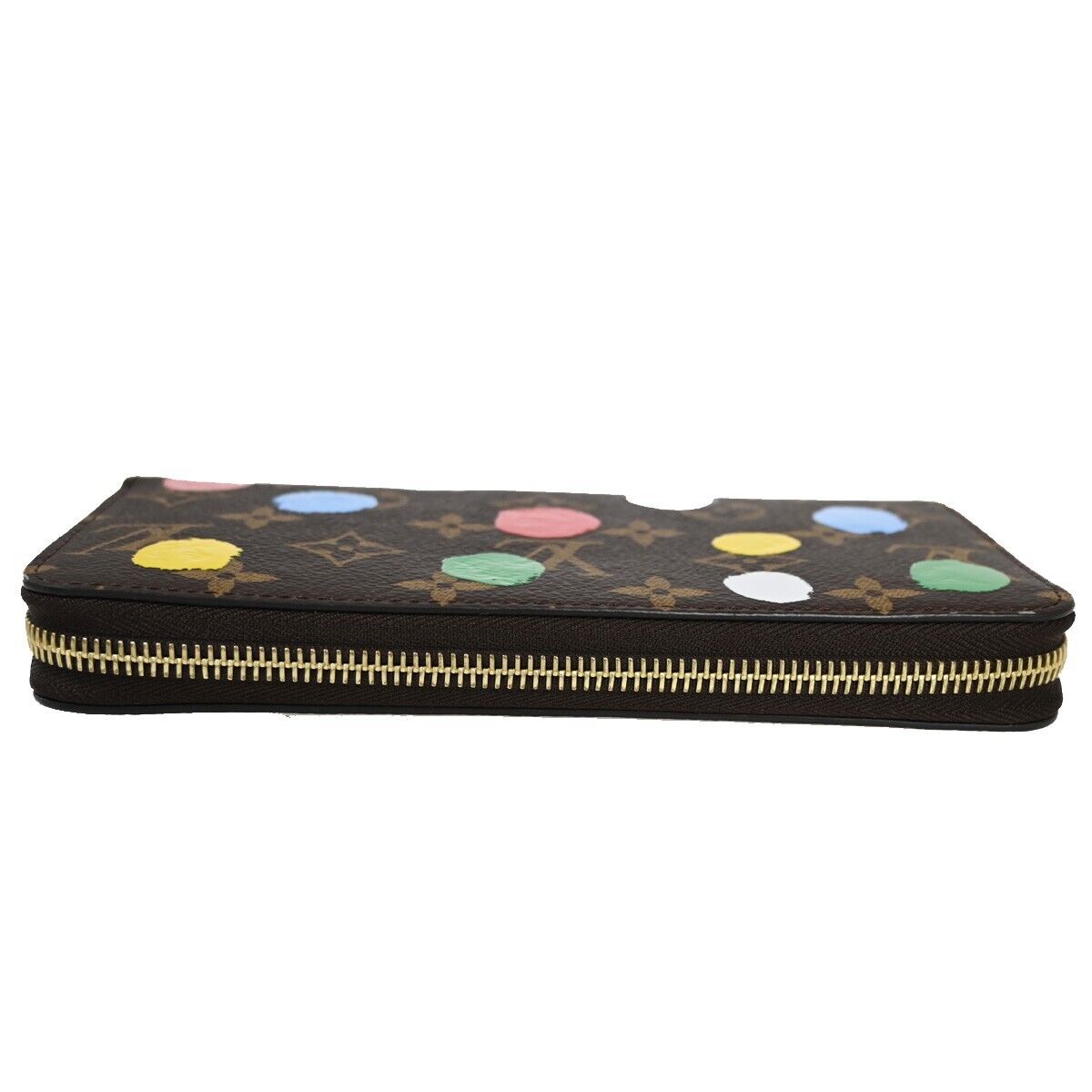LOUIS VUITTON LV × YK Long Zippy Wallet Monogram 3D Dots Brown M81864 605RH887