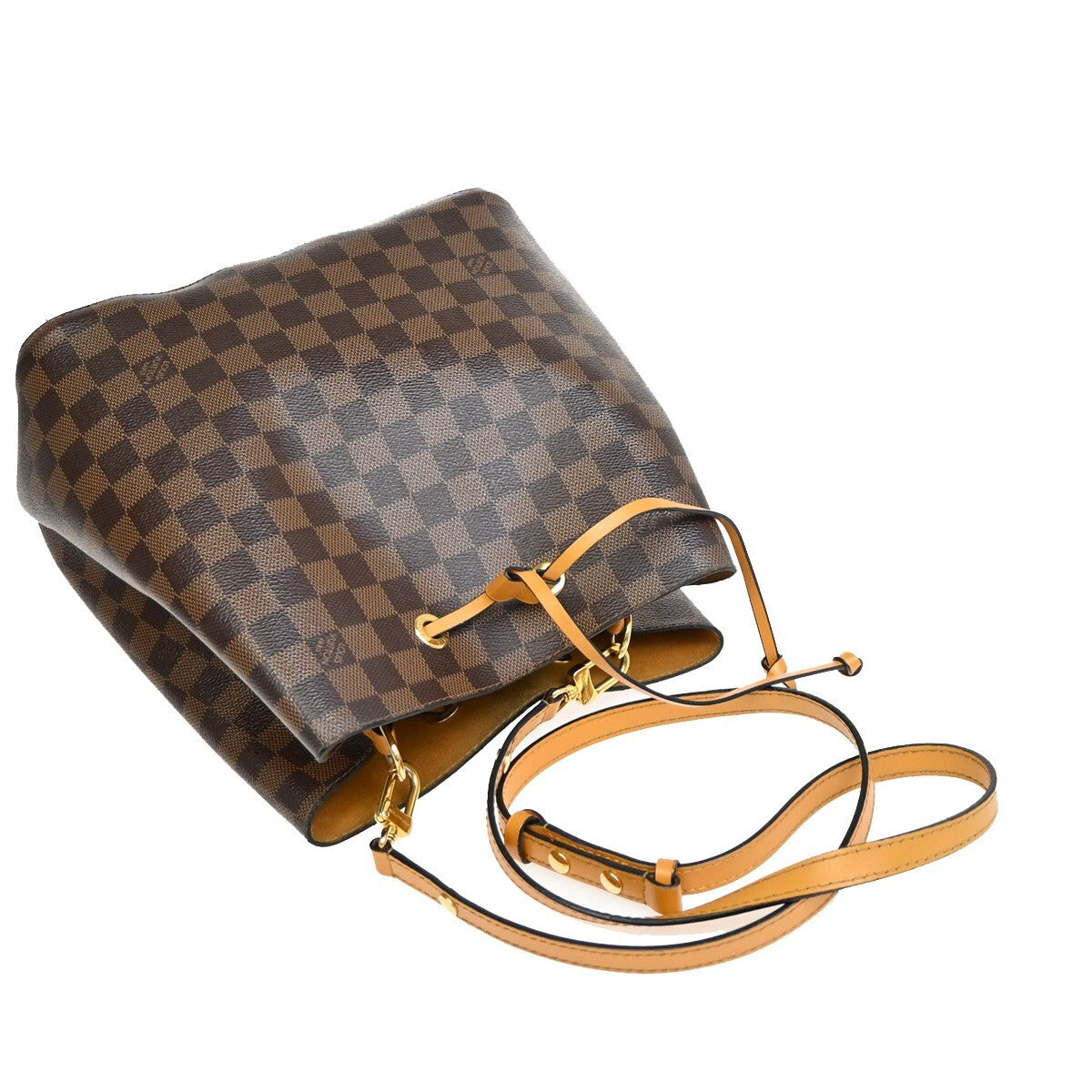 LOUIS VUITTON Neo Noe MM Drawstring Shoulder Bag Damier Ebene BN M40213 55FB588
