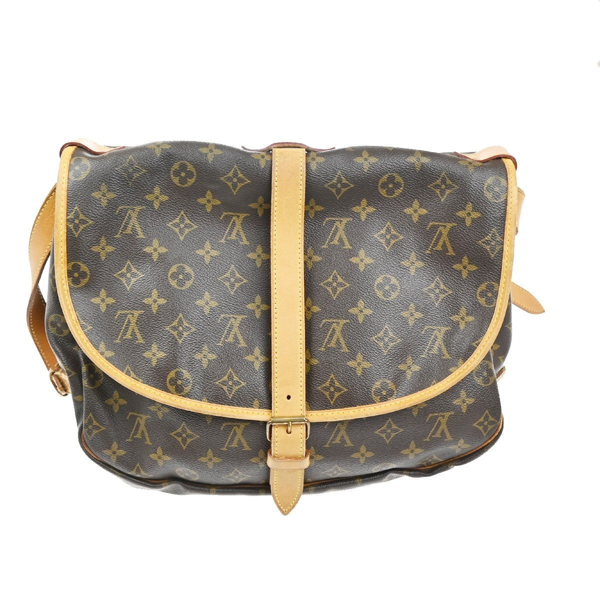 LOUIS VUITTON Saumur 35 Shoulder Bag Monogram Leather BN France M42254 85TA558