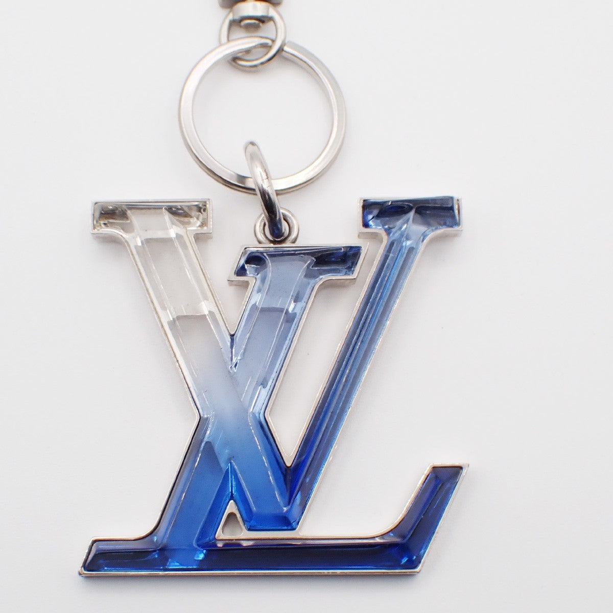 LOUIS VUITTON Bijoux Sac LV Prism Bag Charm Silver Blue MP2365 61KP566