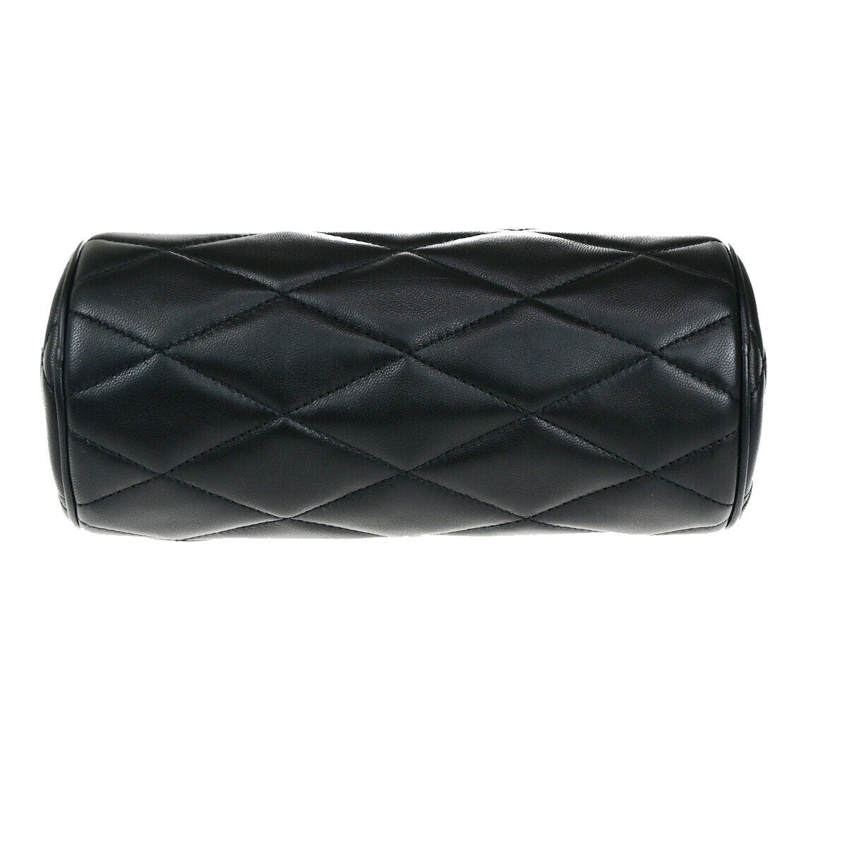 SAINT LAURENT YSL Logo Sade Small Cube Chain Hand Bag Leather Black GHW 660RK649