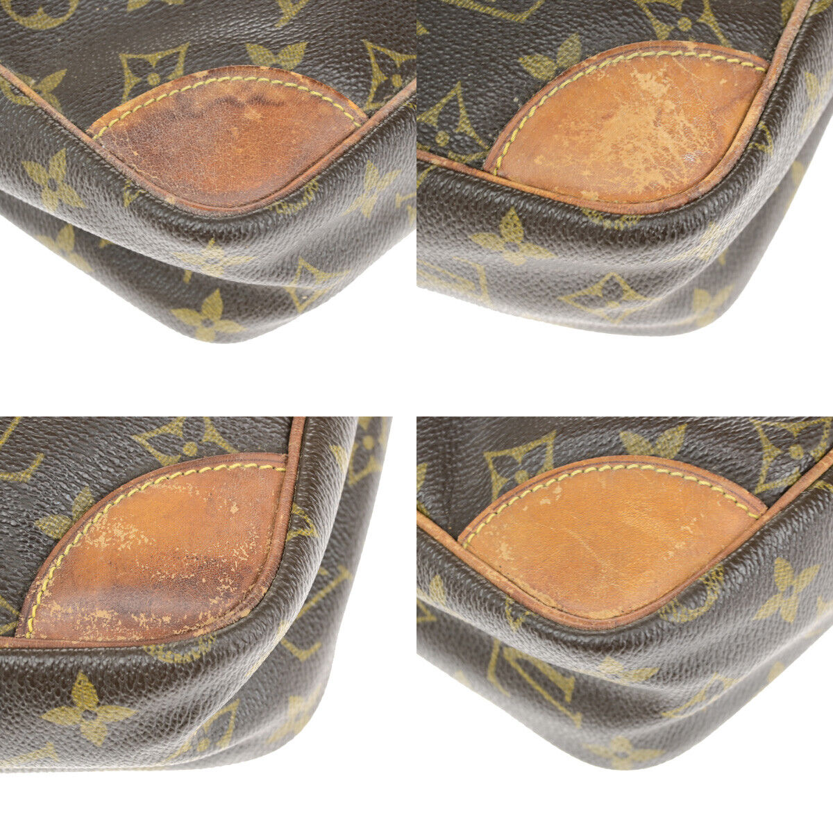 LOUIS VUITTON Compiegne 28 Clutch Hand Bag Monogram Leather Brown M51845 02YF152