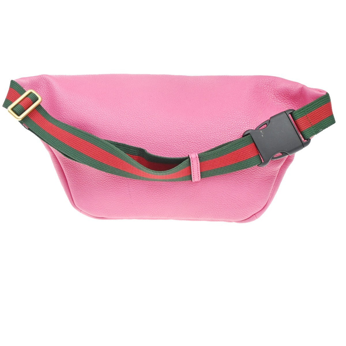 GUCCI GG Logo Print Sherry Bum Body Bag Leather Pink GHW Italy 89CA738
