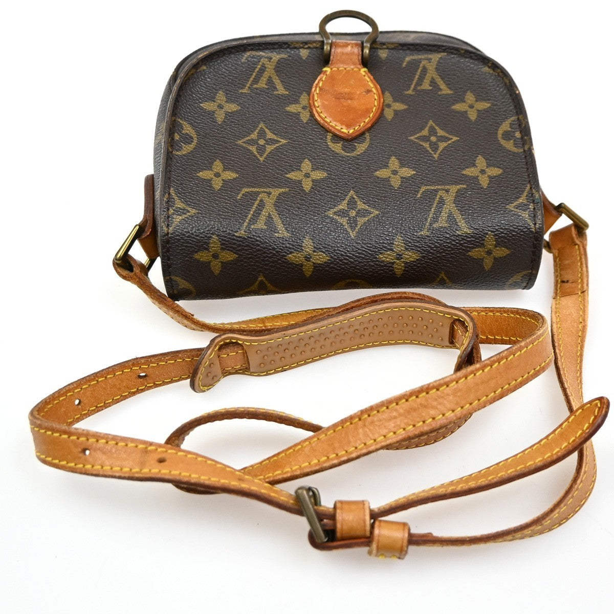 LOUIS VUITTON Mini Saint Cloud Shoulder Bag Monogram Leather BN M51244 80TA398