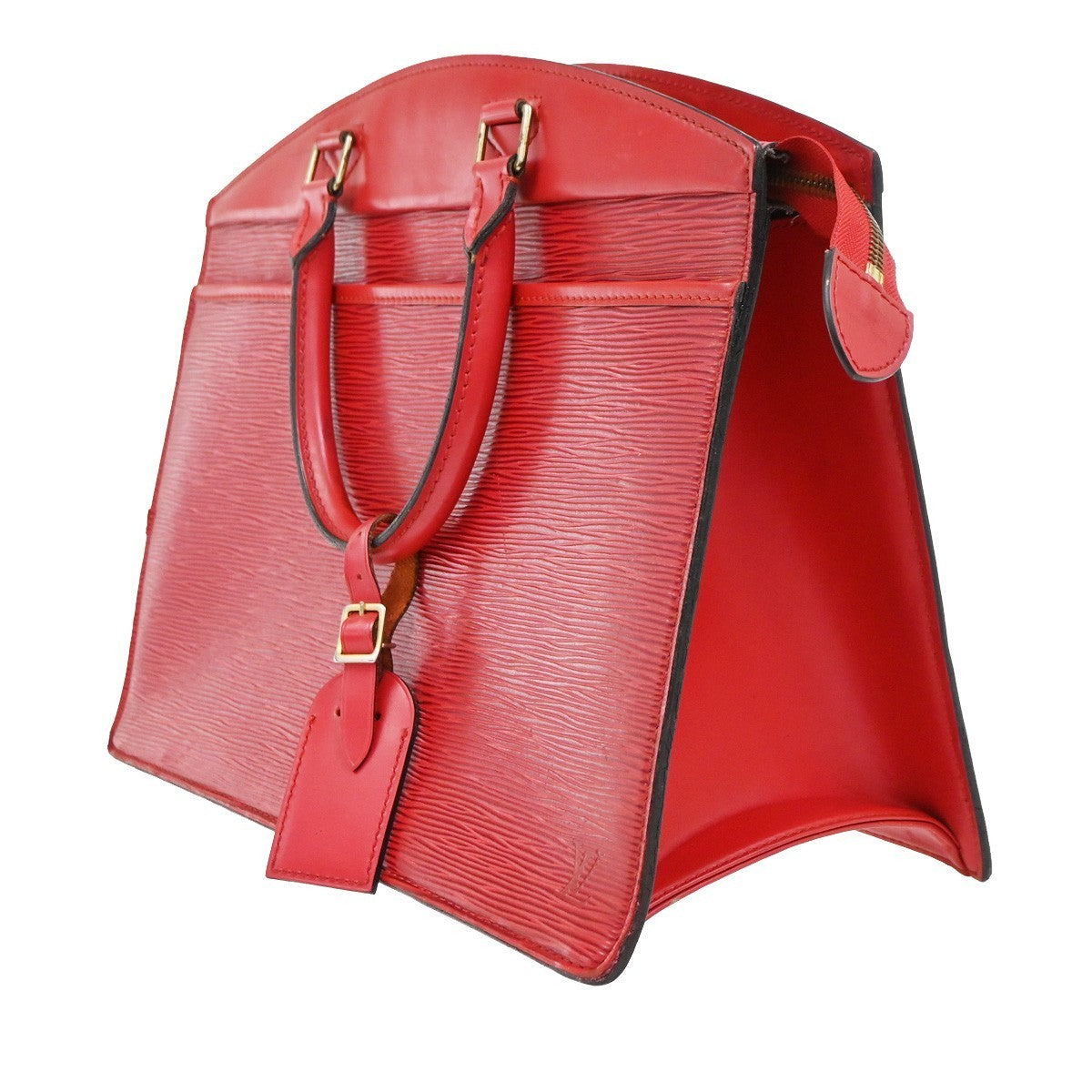 LOUIS VUITTON LV Logo Riviera Hand Bag Epi Leather Red France M48187 67KP503