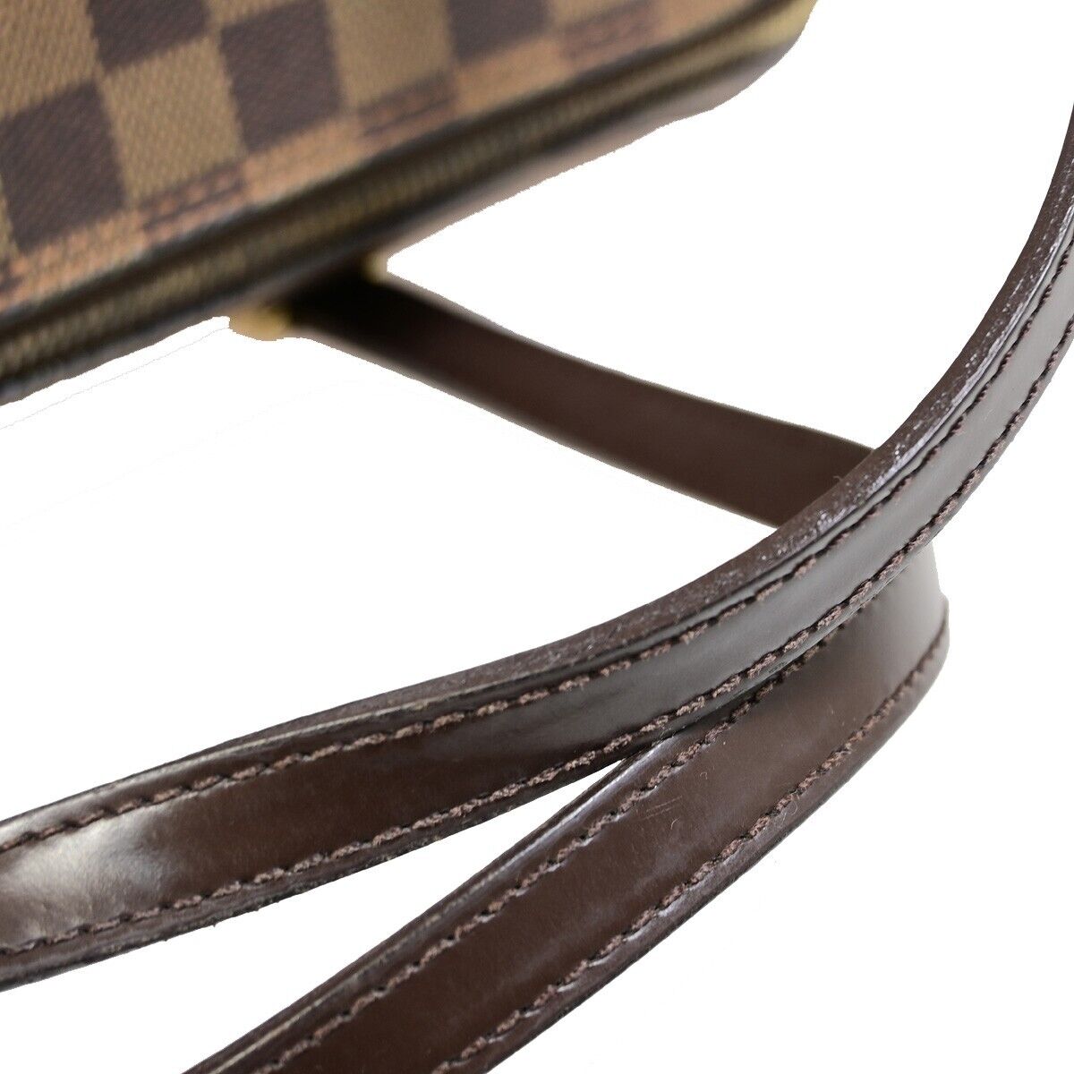 LOUIS VUITTON Papillon GM Hand Bag Damier Ebene Leather Brown N51303 72FA971