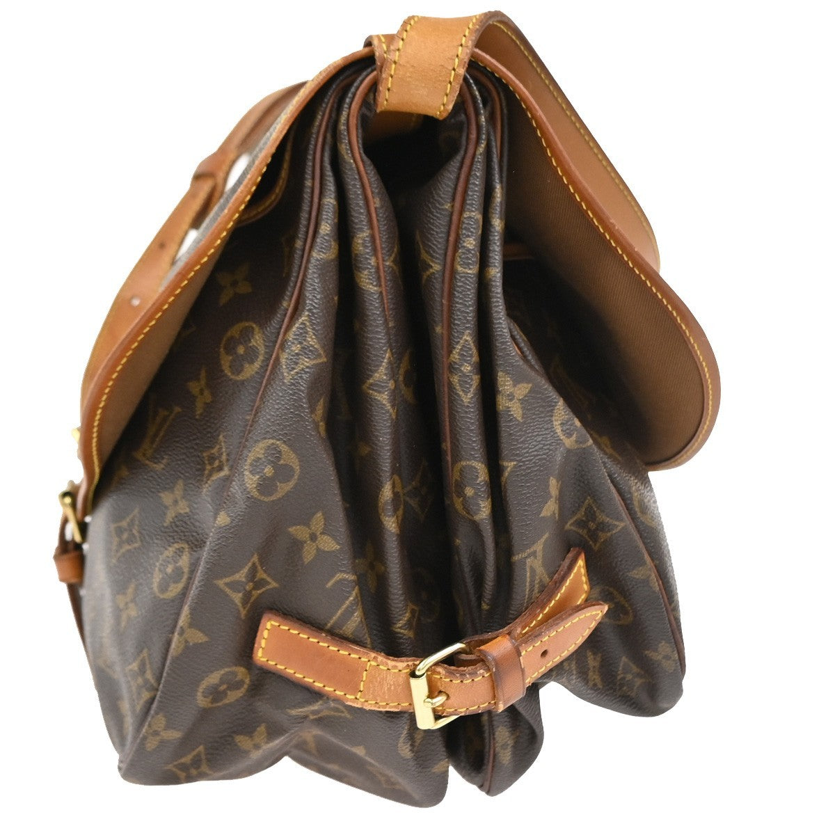 LOUIS VUITTON Saumur 35 Shoulder Bag Monogram Leather BN France M42254 84CA895
