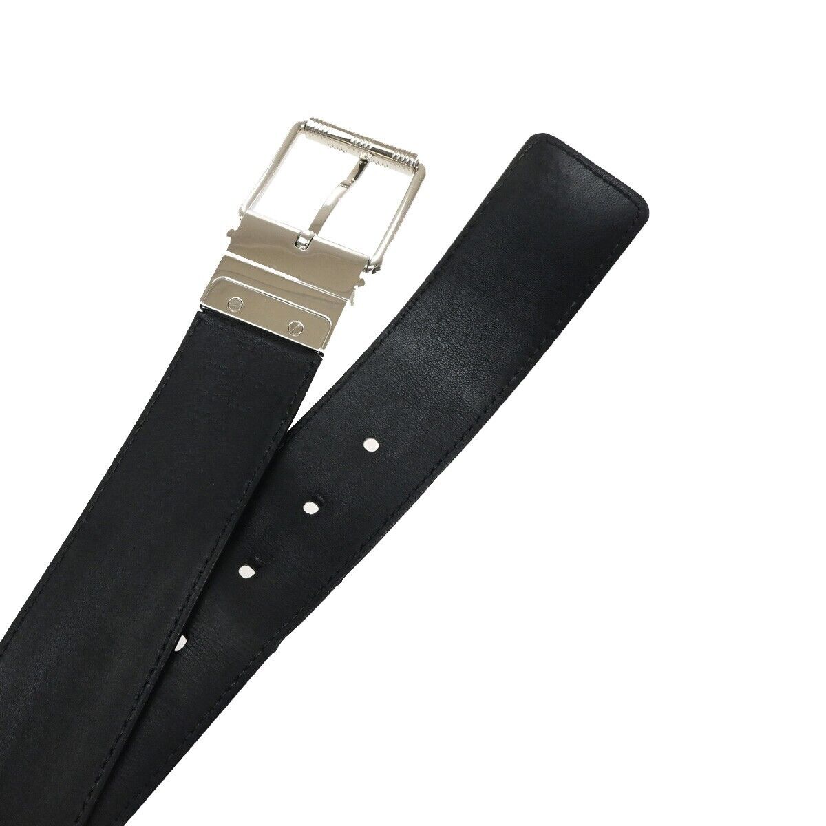 LOUIS VUITTON Ceinture Belt 90/36 Damier Graphite Leather Black M9156 30ED892