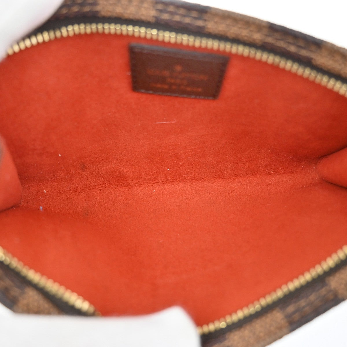 LOUIS VUITTON Marais Mini Pouch Damier Ebene Leather Brown France 04YH320