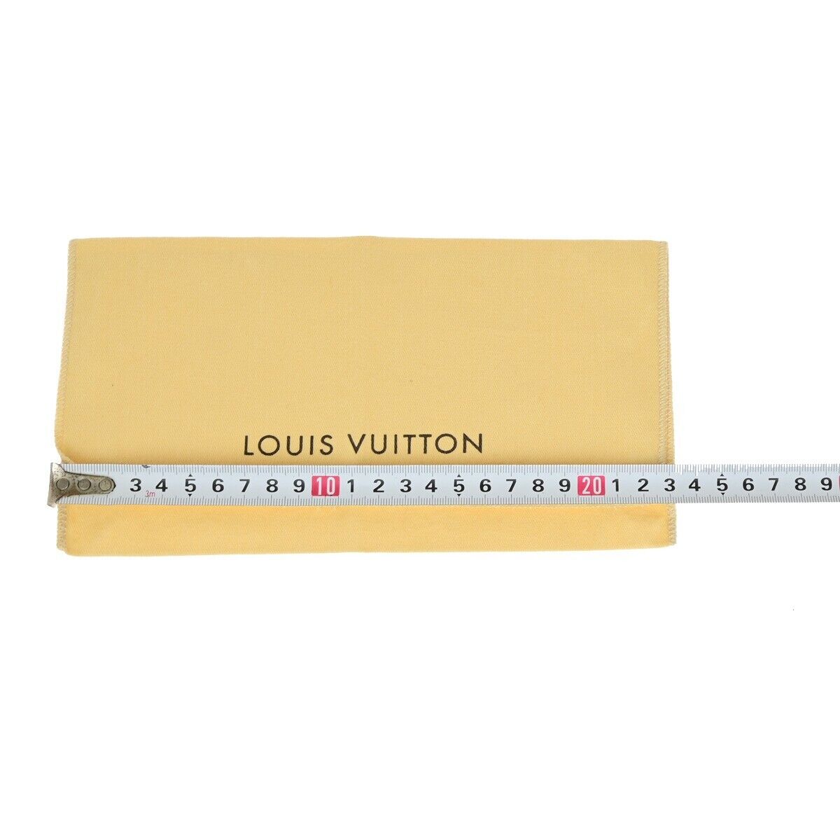 LOUIS VUITTON Logo 10 Set Dust Bag Drawstring Canvas Cotton Beige Brown 08EB499