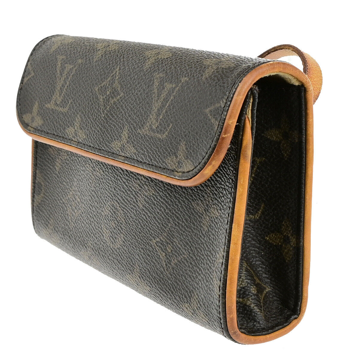 LOUIS VUITTON Pochette Florentine Bum Bag Monogram Leather Brown M51855 31SJ569