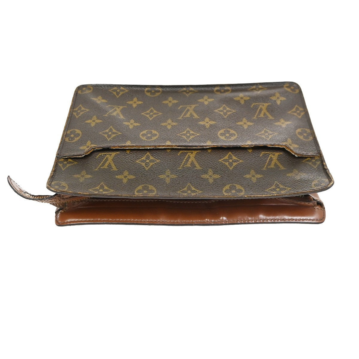 LOUIS VUITTON Pochette Homme Clutch Hand Bag Monogram Leather BN M51795 07CB006