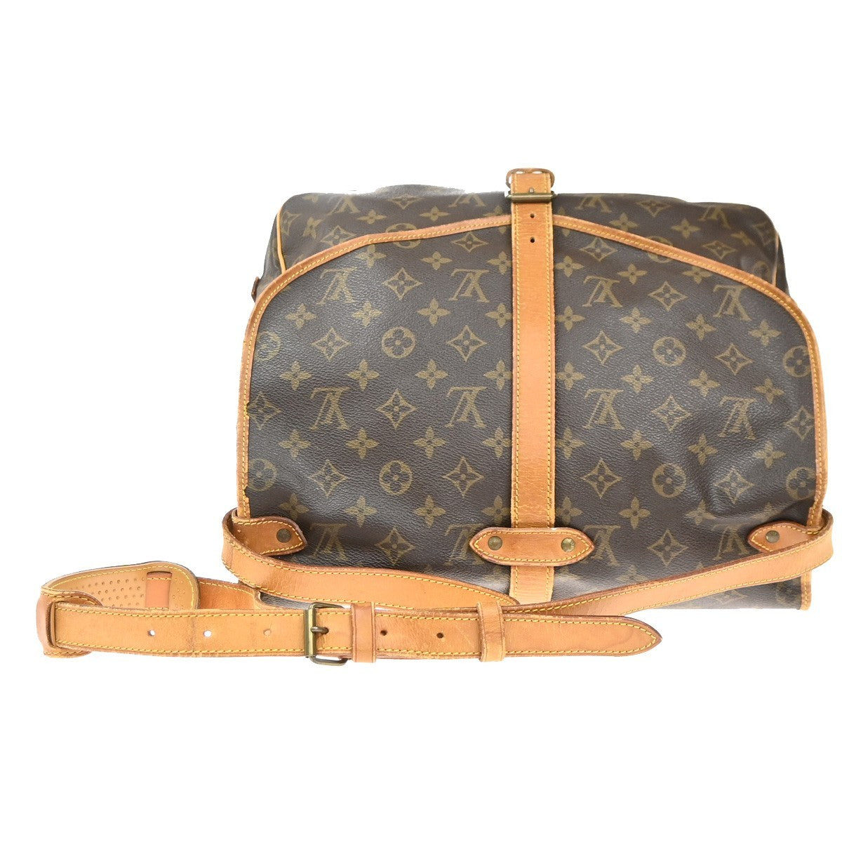 LOUIS VUITTON Saumur 35 Shoulder Bag Monogram Leather BN France M42254 87MA433
